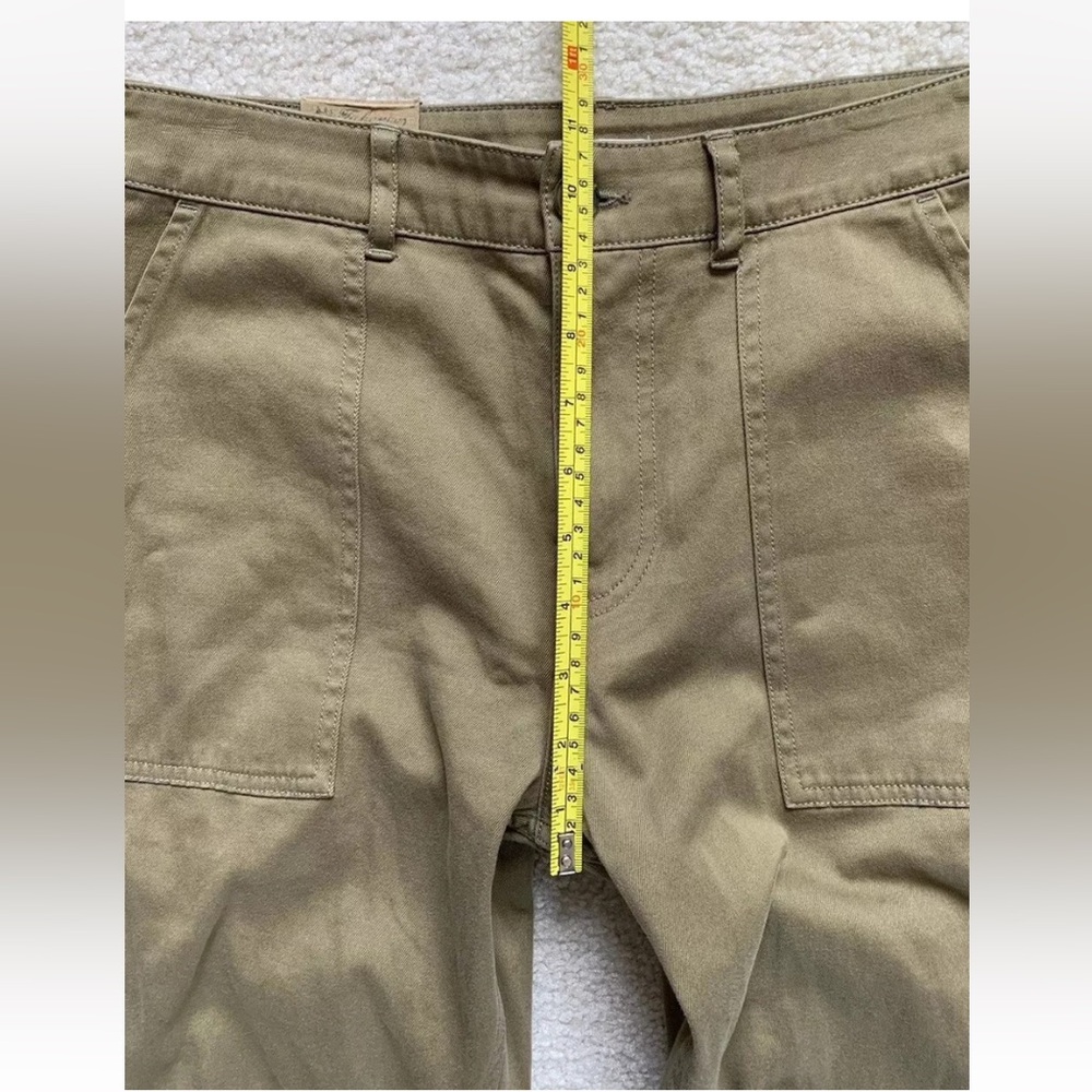Faherty Crop Twill Utility Joggers Womens 26 Olive Casual Slim Ankle Pants NWT - Picture 12 of 13
